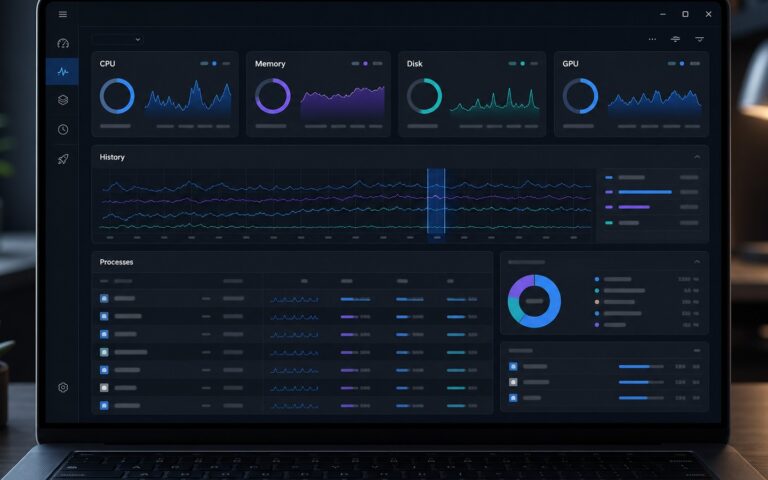 AppControl, outil Windows avec historique de performances et gestion des tâches