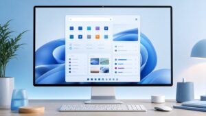Interface abstraite du menu Démarrer personnalisable de Windows 11 26H2