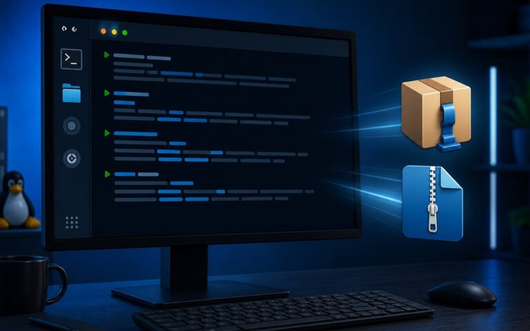 Compresser et décompresser un fichier sous Linux — tutoriel Linux Celtic Informatique