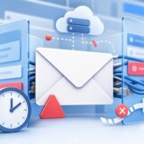 Illustration d’une boîte mail Roundcube OVH avec messages bloqués et lenteurs