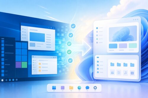 Passer de Windows 10 à Windows 11 - illustration de migration