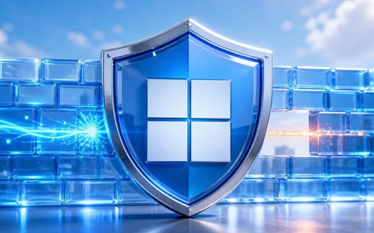 Bouclier Windows 11 face à un pare-feu qui bloque une application