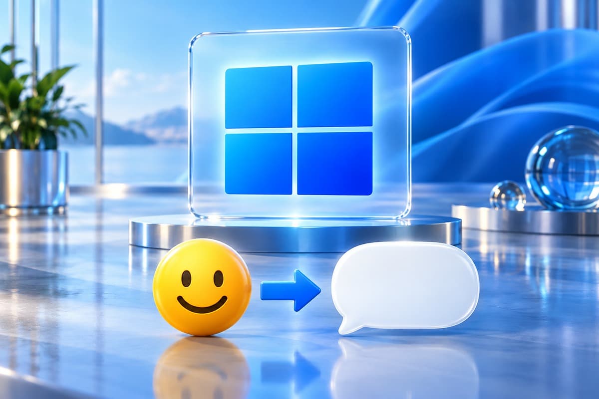 Raccourci emoji Windows pour insérer un emoji dans un message