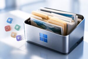 Boîtier Windows avec des dossiers conservés pendant une réinitialisation