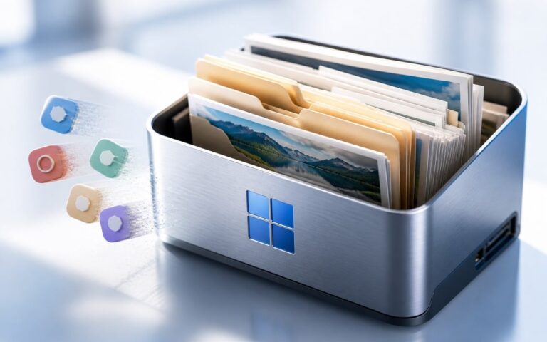 Boîtier Windows avec des dossiers conservés pendant une réinitialisation